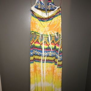 Satin maxi dress